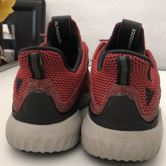 ADIDAS ALPHABOUNCE RUNNING SNEAKERS MENS SIZE 10.5 - Picture 3 of 16